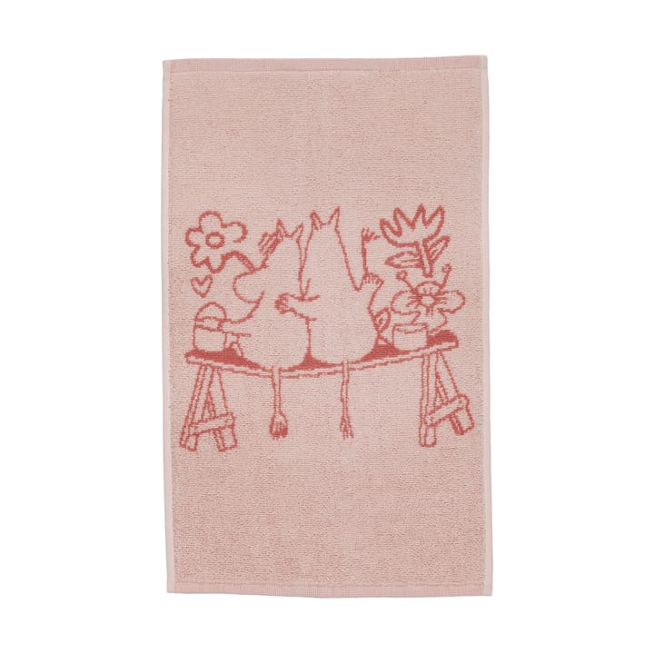 Moomin handdoek 30x50 cm - Liefde roze - Arabia