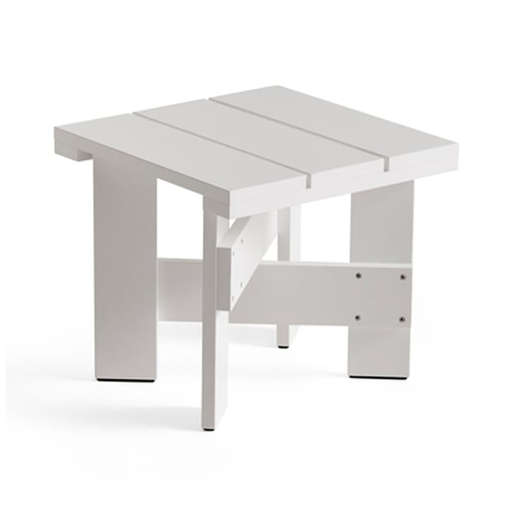Crate Low Table tafel 45x45x40 cm gelakt sparrenhout - White - HAY