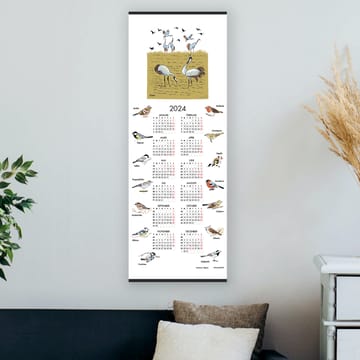 Zweedse vogels kalender 2024 - 35x90 cm - Almedahls