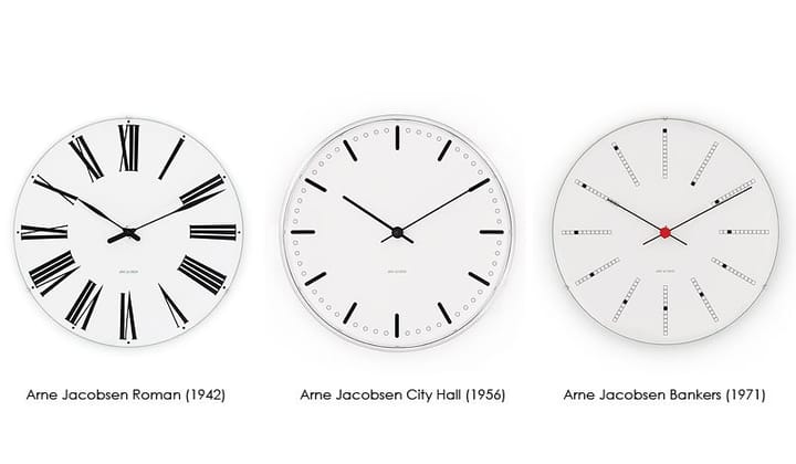Arne Jacobsen City Hall klok - Ø 29 cm. - Arne Jacobsen Clocks