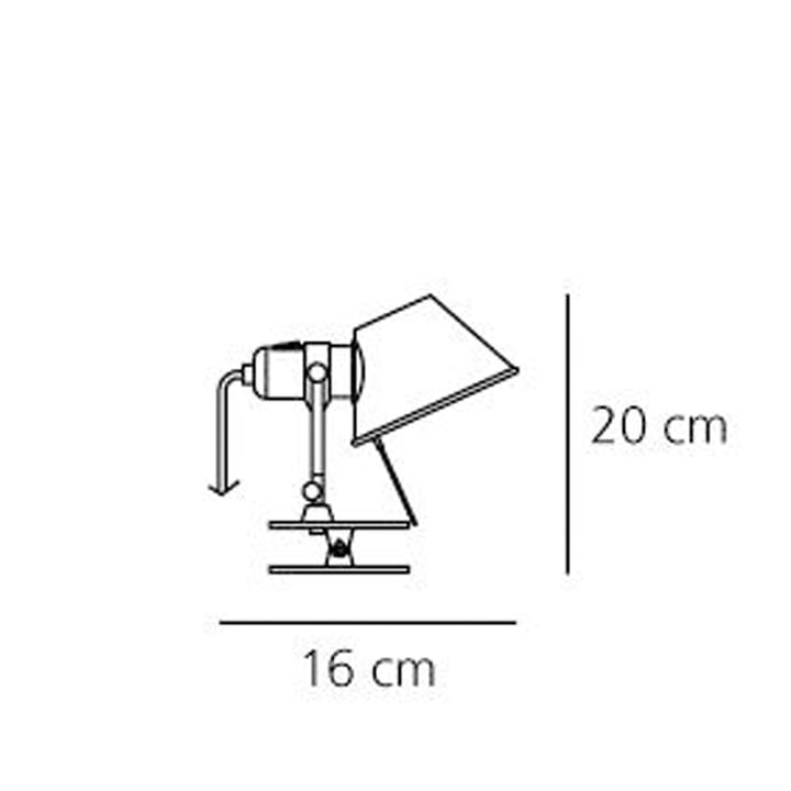Tolomeo pinza micro wandlamp - aluminium - Artemide