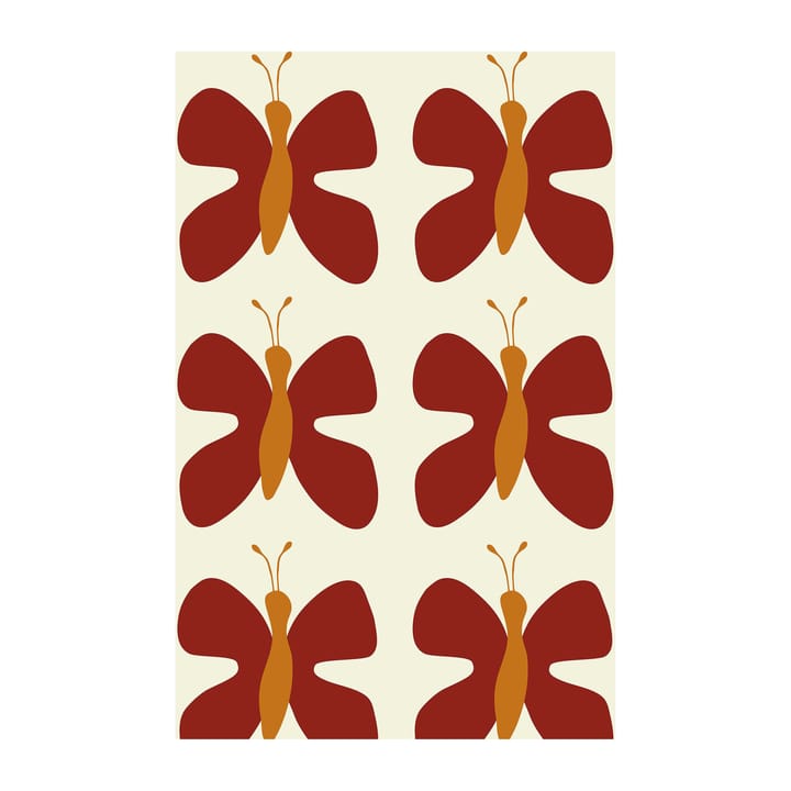 Fjäril stof - Rood - Arvidssons Textil