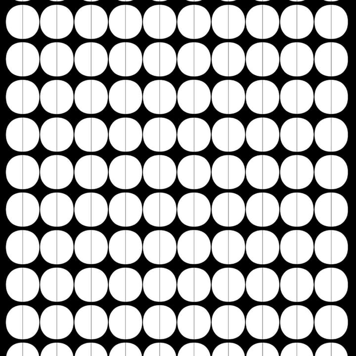Lane stof - witte cirkels - Arvidssons Textil