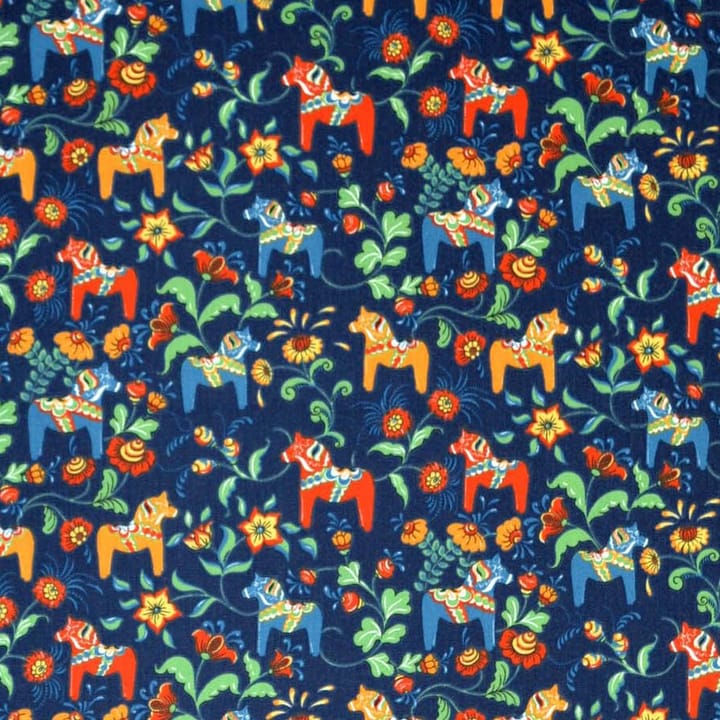 Leksand mini stof - blauw - Arvidssons Textil