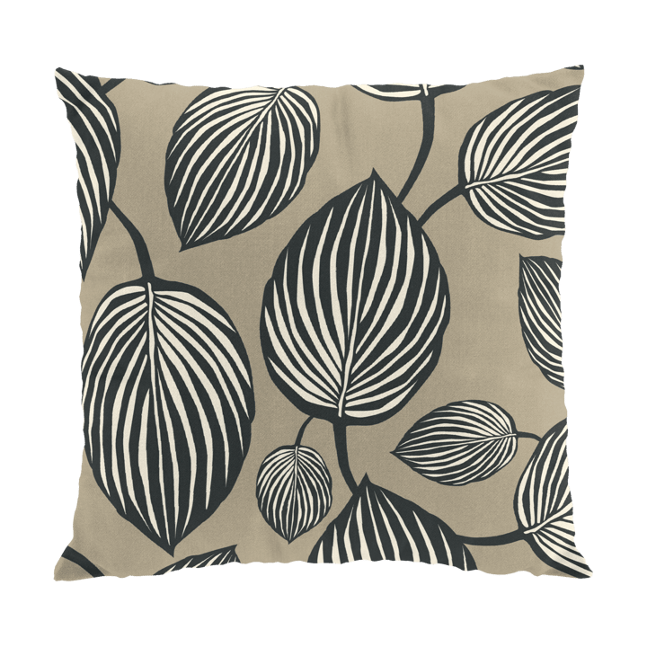 Lyckans blad kussenhoes 45x45 cm - Grijs - Arvidssons Textil