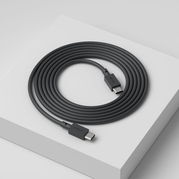 Cable 1 USB-C naar USB-C oplaadkabel 2 m - Stockholm black - Avolt