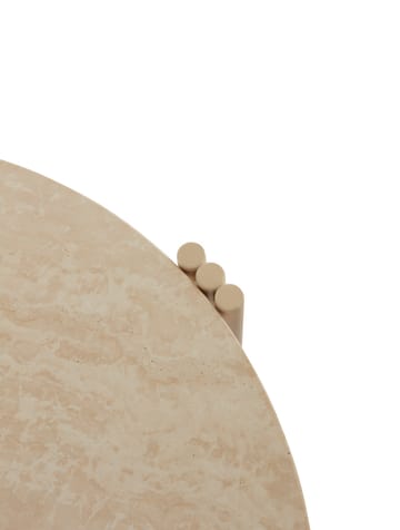 Tribus salontafel Ø60 cm - Light Sand-travertine - AYTM