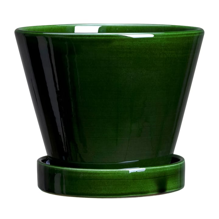 Julie pot geglazuurd Ø15 cm - Green emerald - Bergs Potter