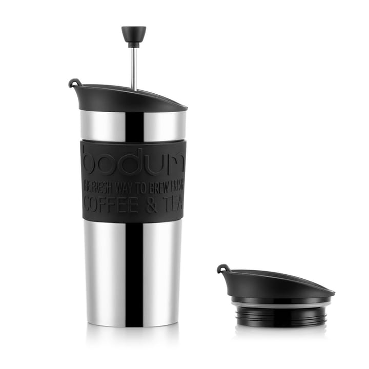 Bodum Travel koffiezetmok chroom - zwart - Bodum