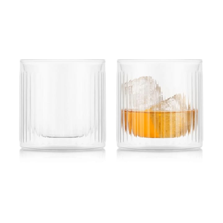 Douro Bar dubbelwandig whiskey glas 30 cl 2-pack - Helder - Bodum