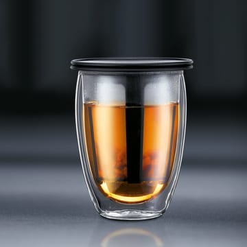 Tea For One glas met theezeef - zwart - Bodum