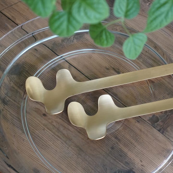 Leaf saladebestek - Brushed Gold - Born In Sweden