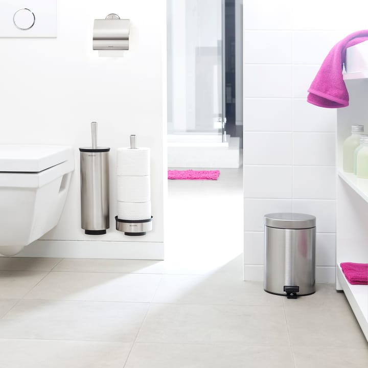 Profile toiletborstel met muurbevestiging - matstaal - Brabantia