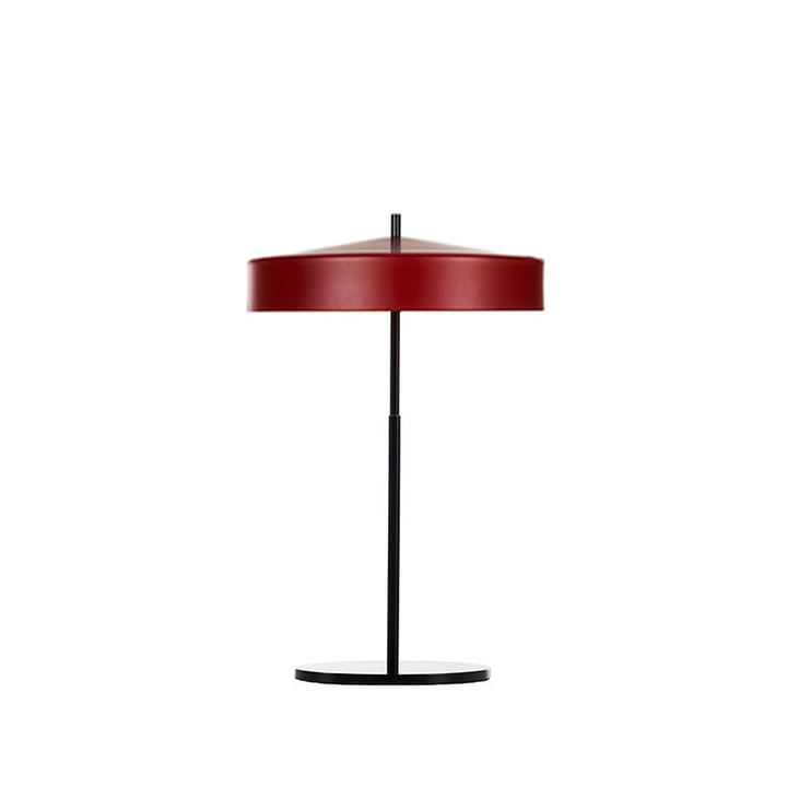 Cymbal Tafellamp - rood mat, zwart snoer - Bsweden