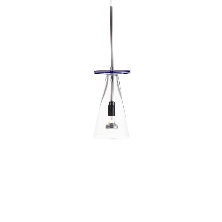 Kon hanglamp - transparant, blauwe schijf - Bsweden