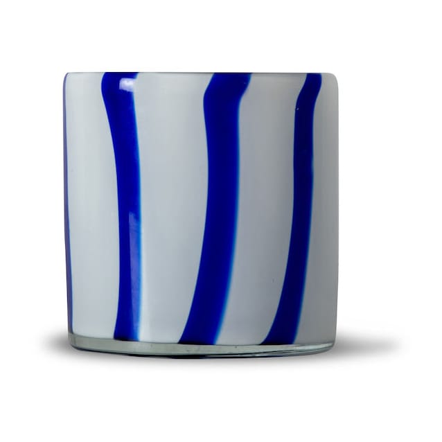 Calore waxinelichtjeshouder XS Ø10 cm - Blue-white - Byon