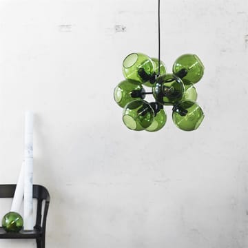 Tage hanglamp - zwart-groen glas - CO Bankeryd