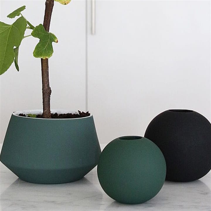 Ball vaas dark green - 10 cm. - Cooee Design