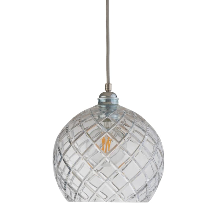 Rowan hanglamp Crystal Ø 22 cm. - Medium check - zilveren snoer - EBB & FLOW