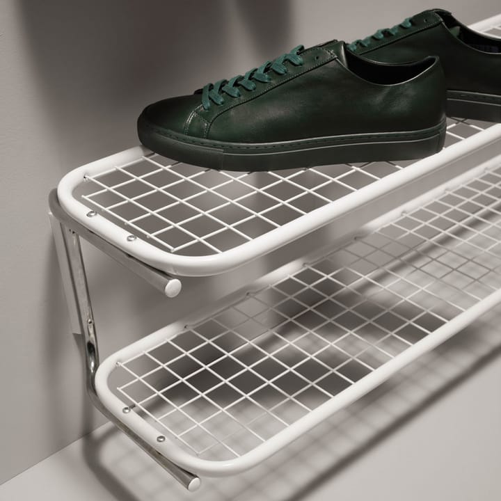 Classic 650 schoenenrek - wit/chroom, 2 niveaus, 110 cm - Essem Design