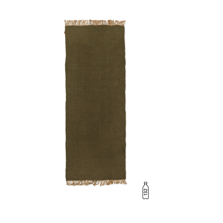 Block gangloper - Olijf-Natuurlijk, 80x200 cm - Ferm LIVING