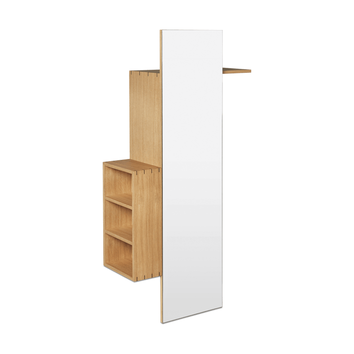 Bon hallway cabinet kapstok met spiegel - Oiled Oak - Ferm LIVING