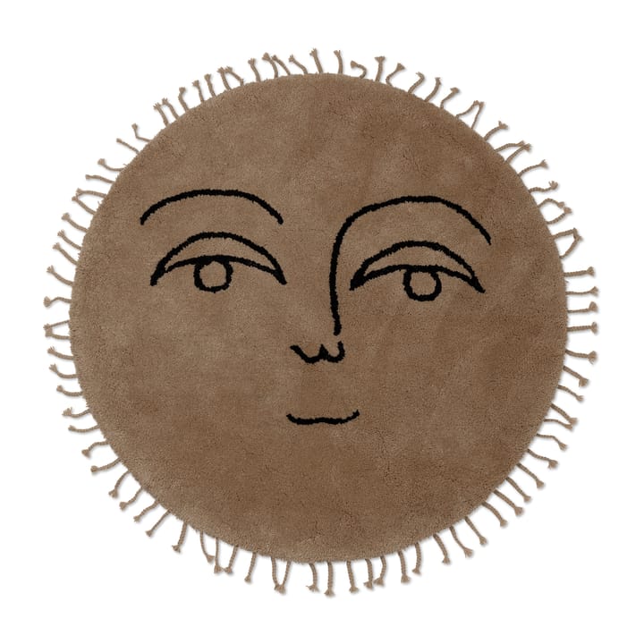 Sun vloerkleed Ø130 cm - Natural - Ferm LIVING