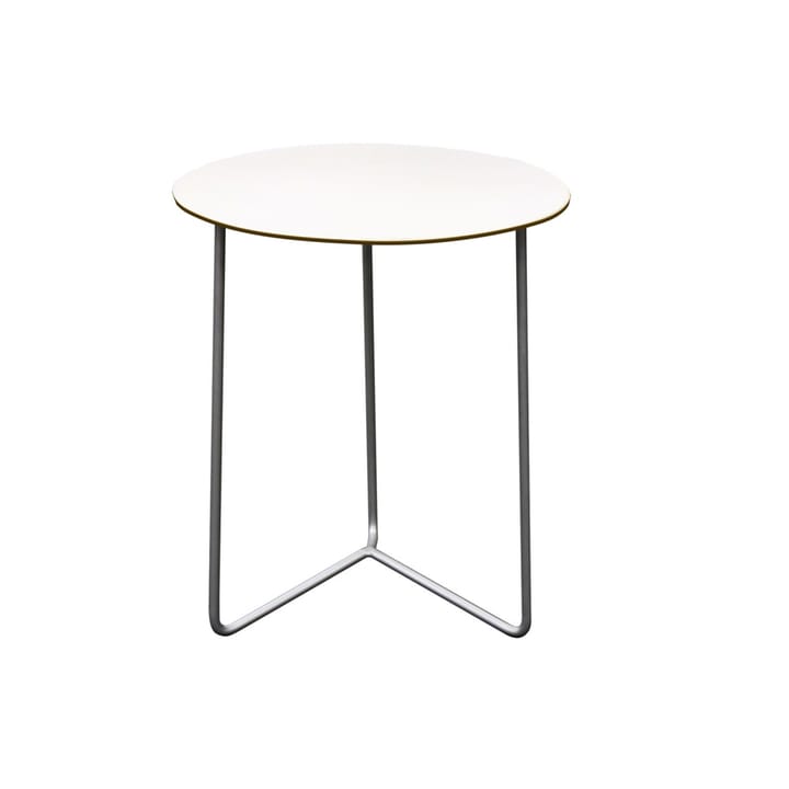 High Tech tafel ø60 cm - Wit-verzinkt frame - Grythyttan Stålmöbler