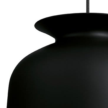 Ronde hanglamp groot - charcoal black - GUBI