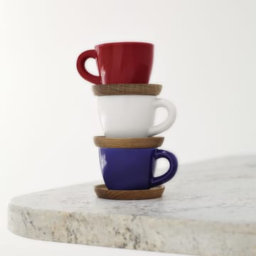 Höganäs espresso beker - glanzend rood - Höganäs Keramik
