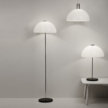 Kupoli vloerlamp - grijs-metalen details-witte lampenkap - Innolux