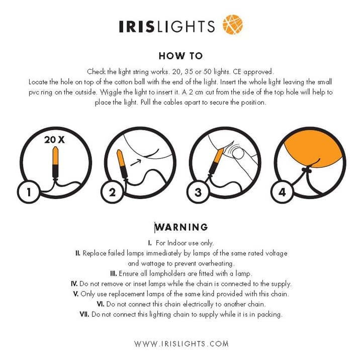 Irislights Brownie - 20 ballen - Irislights