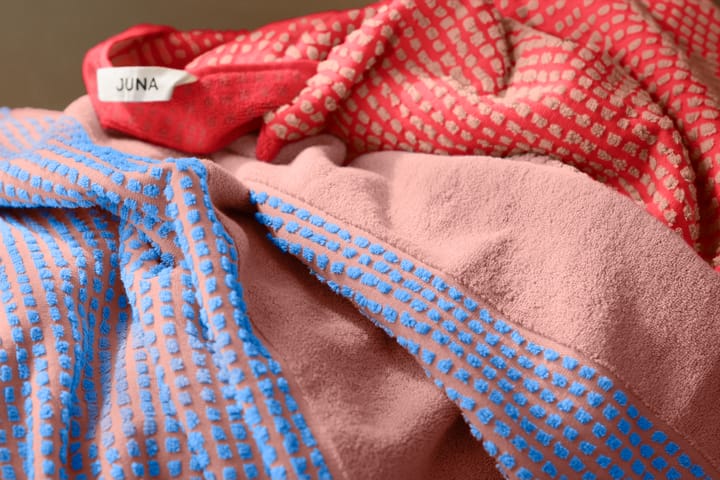 Check handdoek 70x140 cm - Soft pink-blauw - Juna