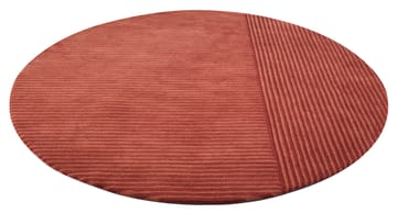 Dunes Straight vloerkleed rond - dusty red, 220 cm - Kateha