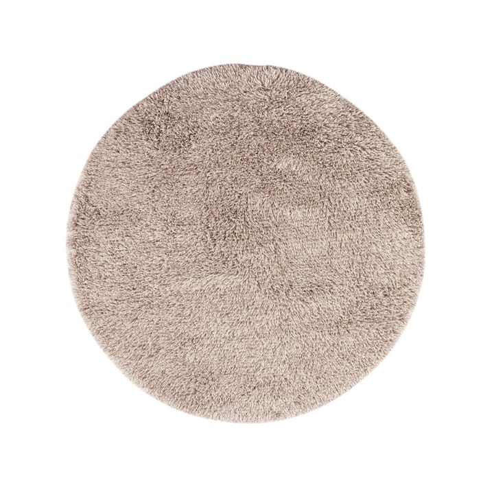 Shaggy vloerkleed rond - white/grey, 220 cm - Kateha