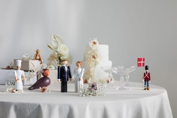 Kay Bojesen bruidegom - Blauw-zwart-wit, 18 cm - Kay Bojesen Denmark