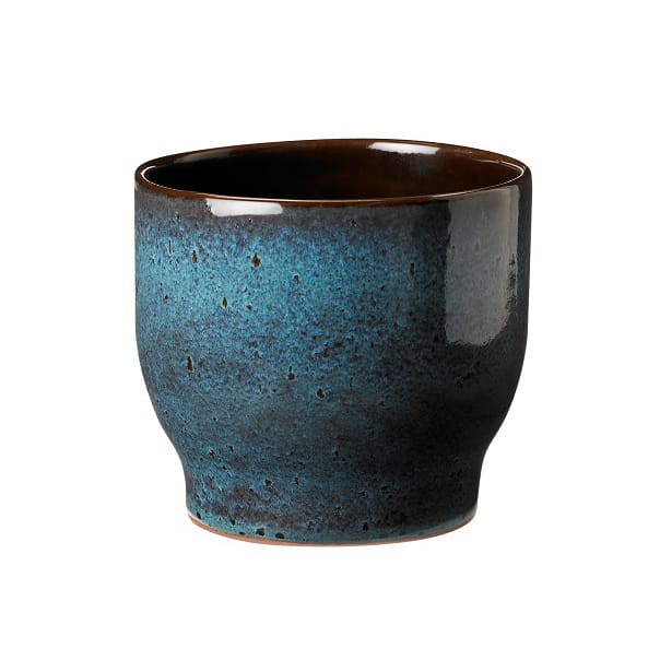 Knabstrup buitenbloempot Ø12,5 cm - Zeegroen - Knabstrup Keramik