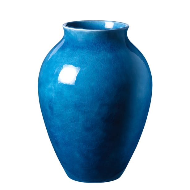 Knabstrup vaas 20 cm - donkerblauw - Knabstrup Keramik