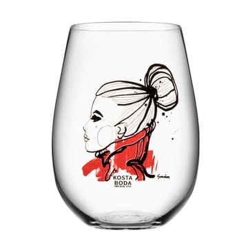 All about you glas 57 cl 2-pack - want you (rood) - Kosta Boda