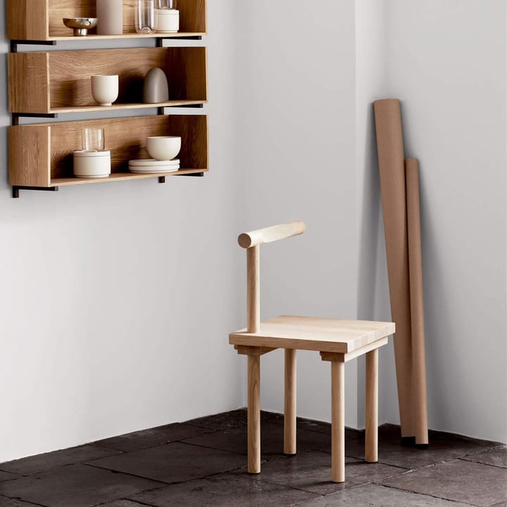 Sculptural stoel - oak - Kristina Dam Studio