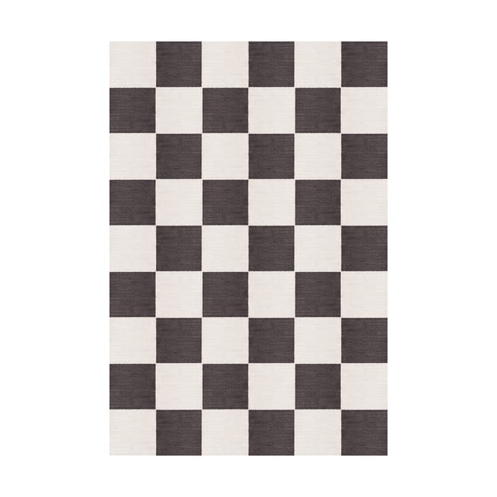 Chess wollen vloerkleed - Black and white, 140x200 cm - Layered