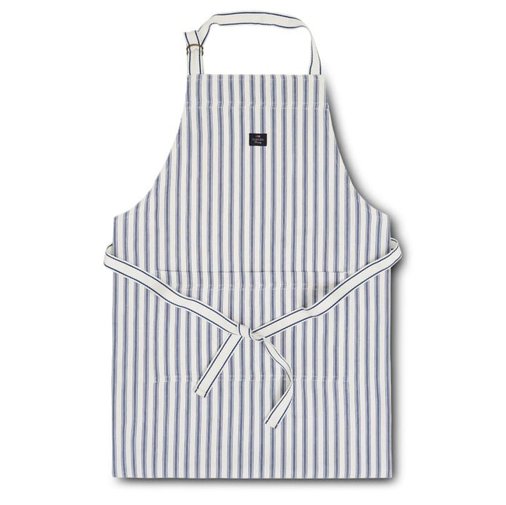 Icons Herringbone Striped schort - Blue-white - Lexington