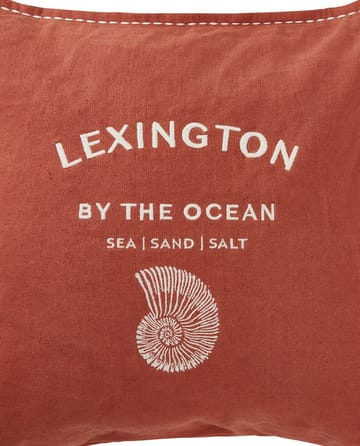 Logo Embroidered by the ocean kussenhoes 50x50 cm - Coconut - Lexington