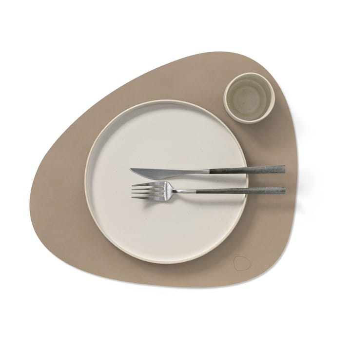Nupo placemat curve L - Clay brown - LIND DNA