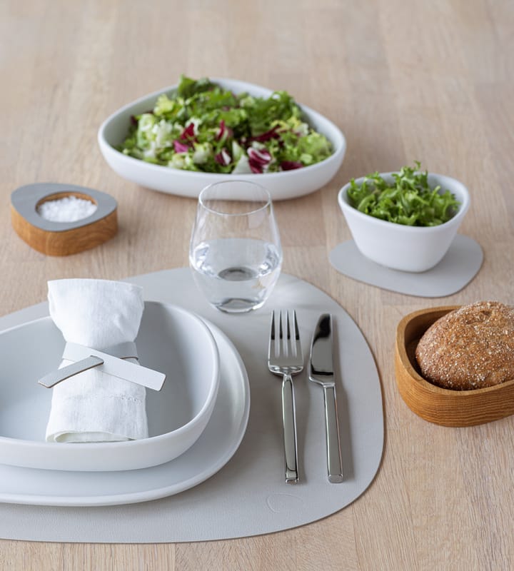 Nupo placemat curve L - Oyster white - LIND DNA