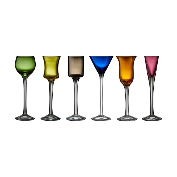 Lyngby Glas borrelglas 2,5-5 cl 6-delig - Mix - Lyngby Glas