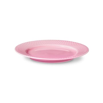 Rhombe bord roze - 21 cm - Lyngby Porcelæn