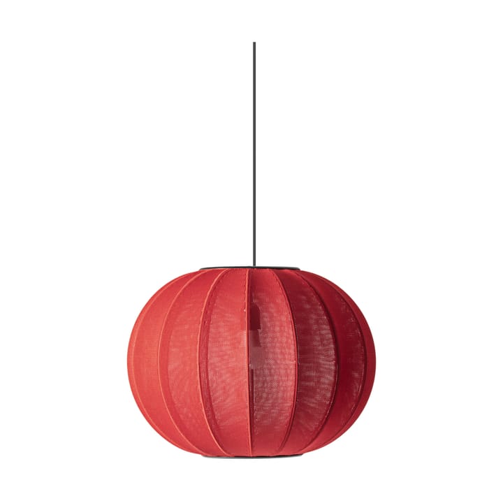 Knit-Wit 45 Round hanglamp - Maple red - Made By Hand