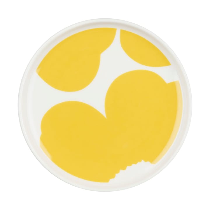 Iso Unikko schaal Ø13,5 cm - White-spring yellow - Marimekko