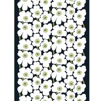 Pieni Unikko stof kartoen - zwart-wit-groen - Marimekko